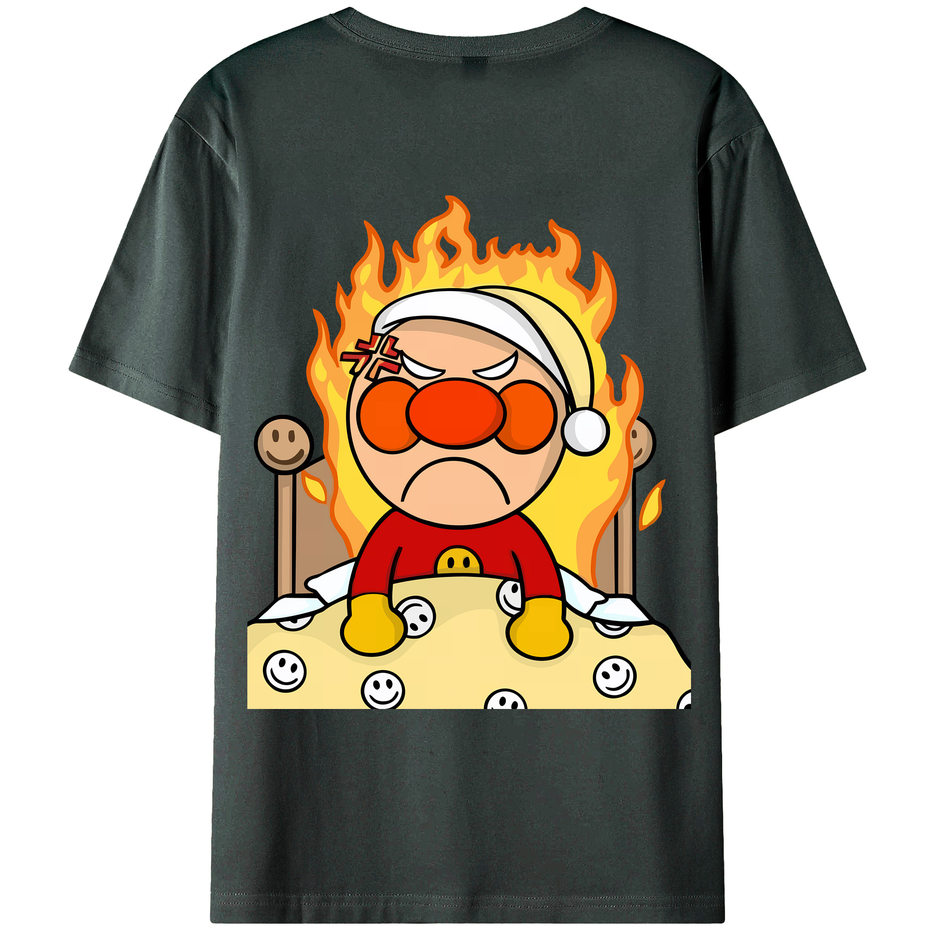 （画像用） アンパンマン Anpanman 綿100％ メンズ半袖Tシャツ（バックプリント） 通気性